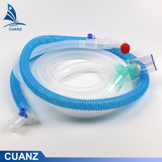 Disposable Medical Ventilator Breathing Circuit Anesthesia Smoothbore Corrugated Expandable Circuit